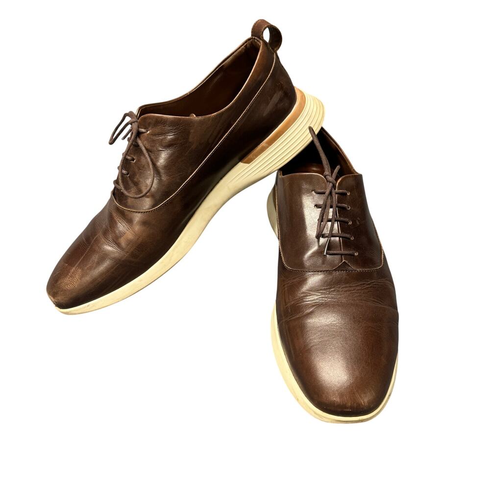 Wolf‎ & Shepherd Leather Shoes Crossover Brown Hybrid Dress Derby Mens 12.5